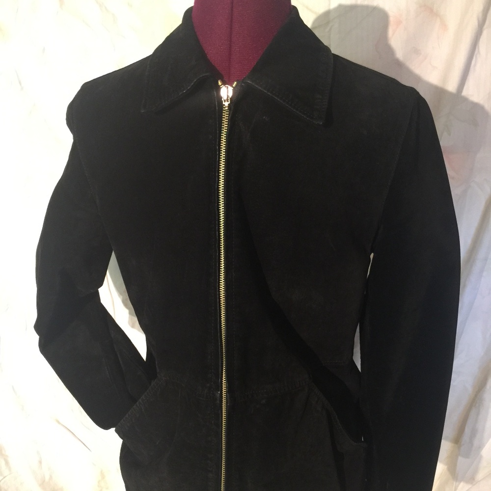 Black Suede Leather Jacket
